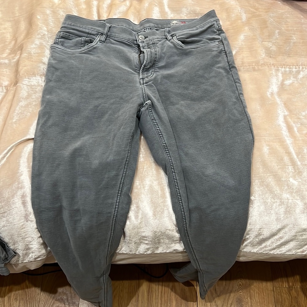 Faherty Mens Soft Pants size 35 dark gray